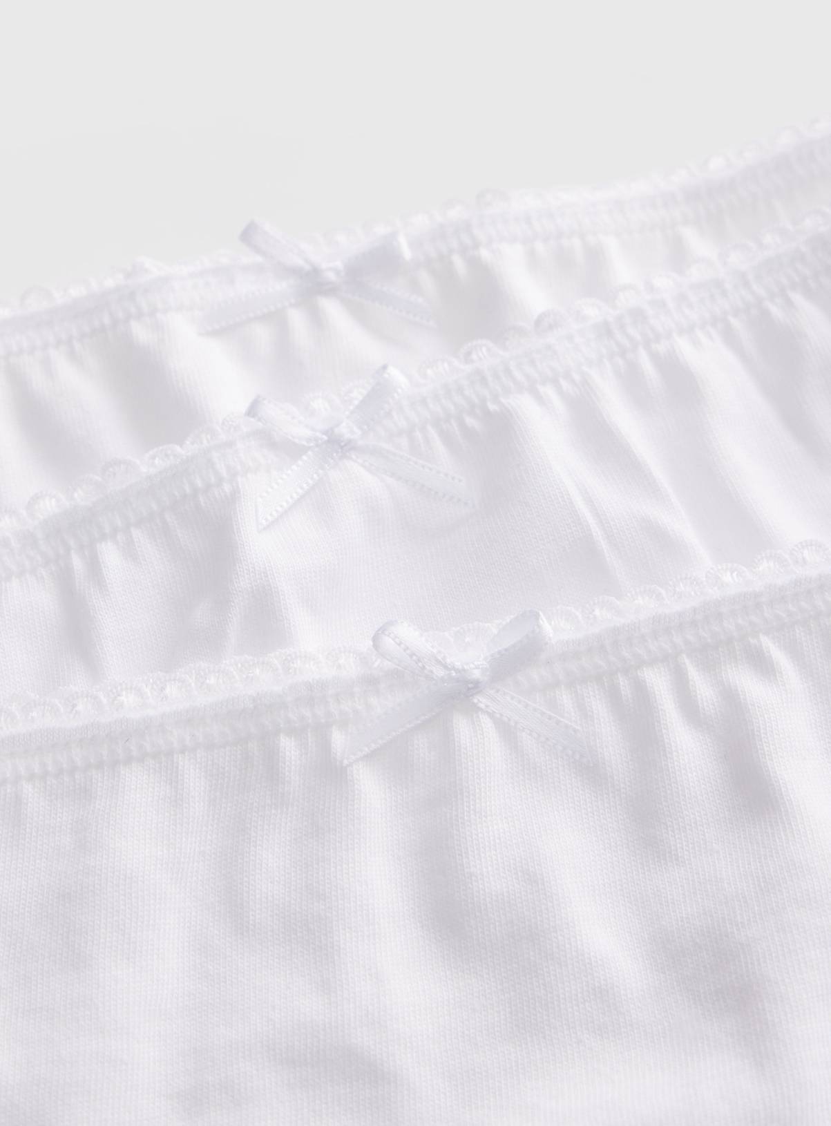 White Full Briefs 10 Pack 9-10 years - Image 2