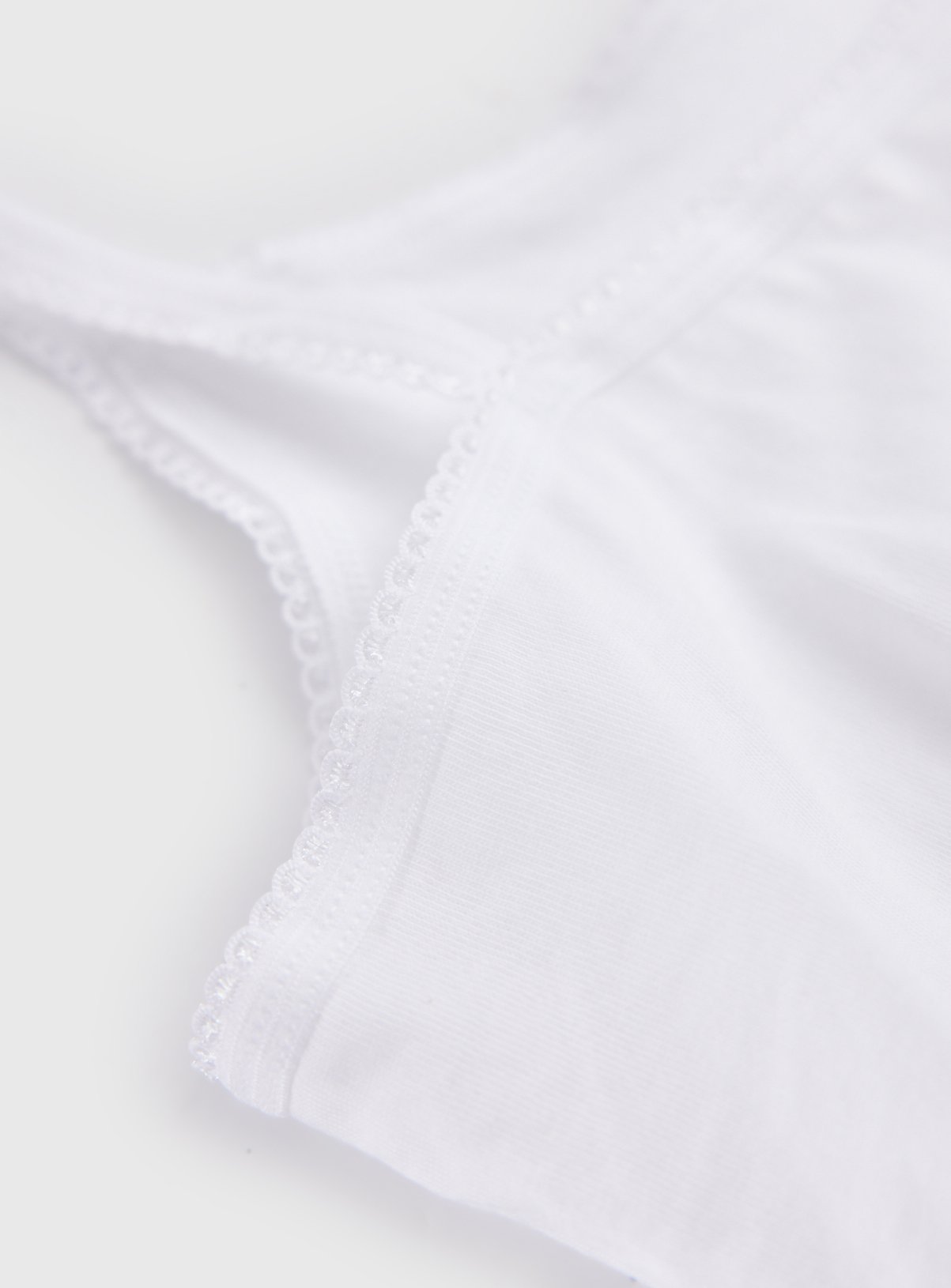 5 Pack White Cami Vests 8-9 years - Image 2 thumbnail