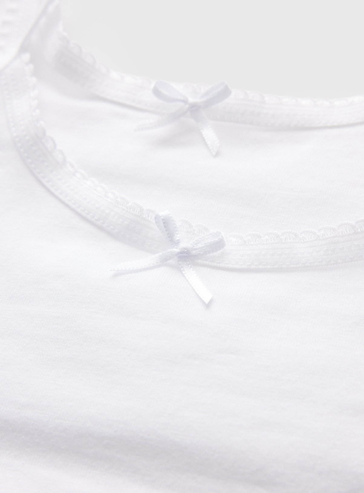 White Crop Tops 5 Pack 8-9 years - Image 2 thumbnail