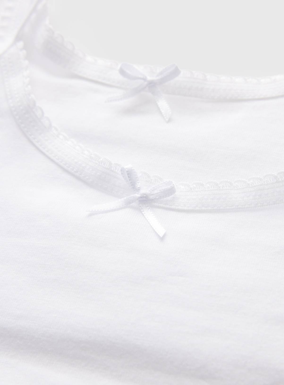 White Crop Tops 5 Pack 8-9 years - Image 2