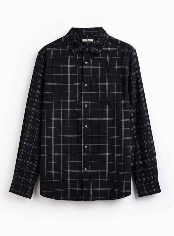 Mono Brushed Window Check Shirt XXXXL