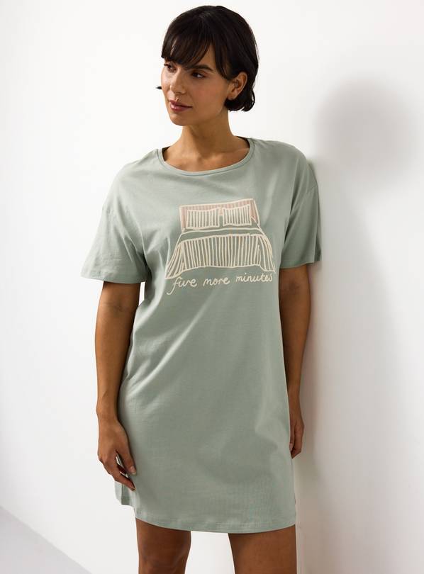 Sage Duvet Slogan Core Sleep Tee XXL