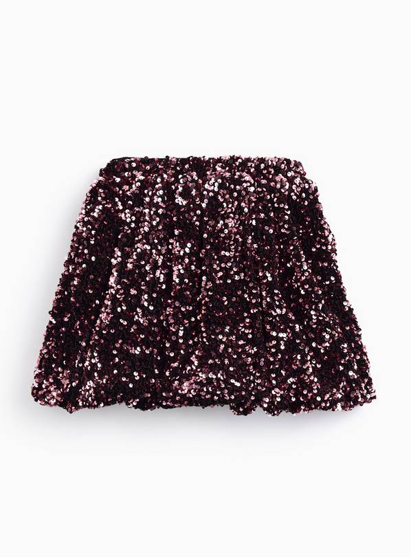 Pink Sequin Embellished Puffball Skirt  11 years