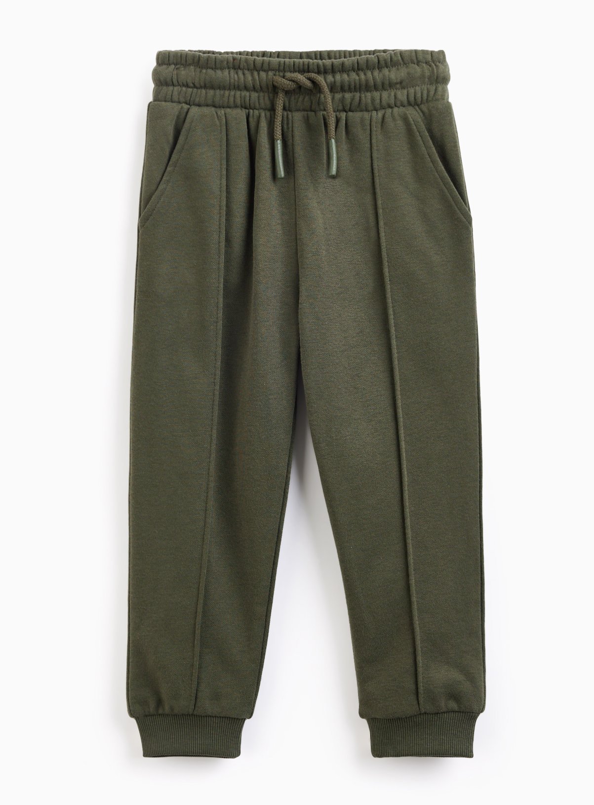 Khaki Khaki Active Adventure Seam Front Joggers - Tu by Sainsbury's