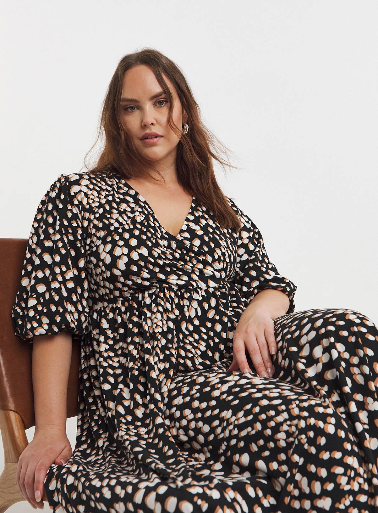 SIMPLY BE Supersoft Wrap Midi Dress 16 - Image 3