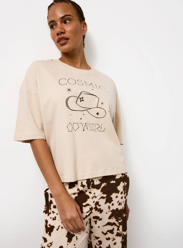 Cow Print Cosmic Cow Print jersey Pyjama Set XXL