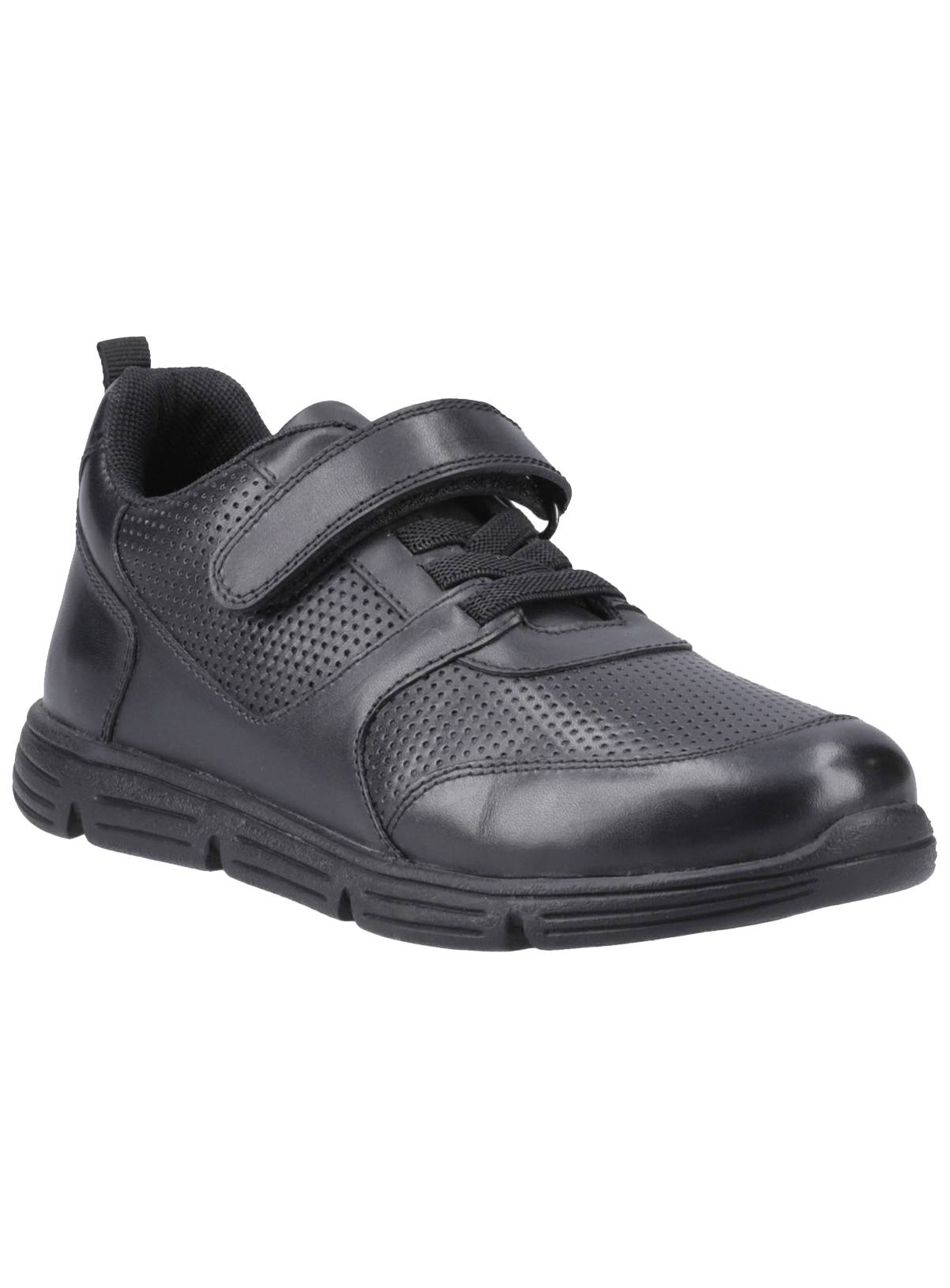 HUSH PUPPIES Alfie Bungee Leather Senior School Shoes 3 - Image 1