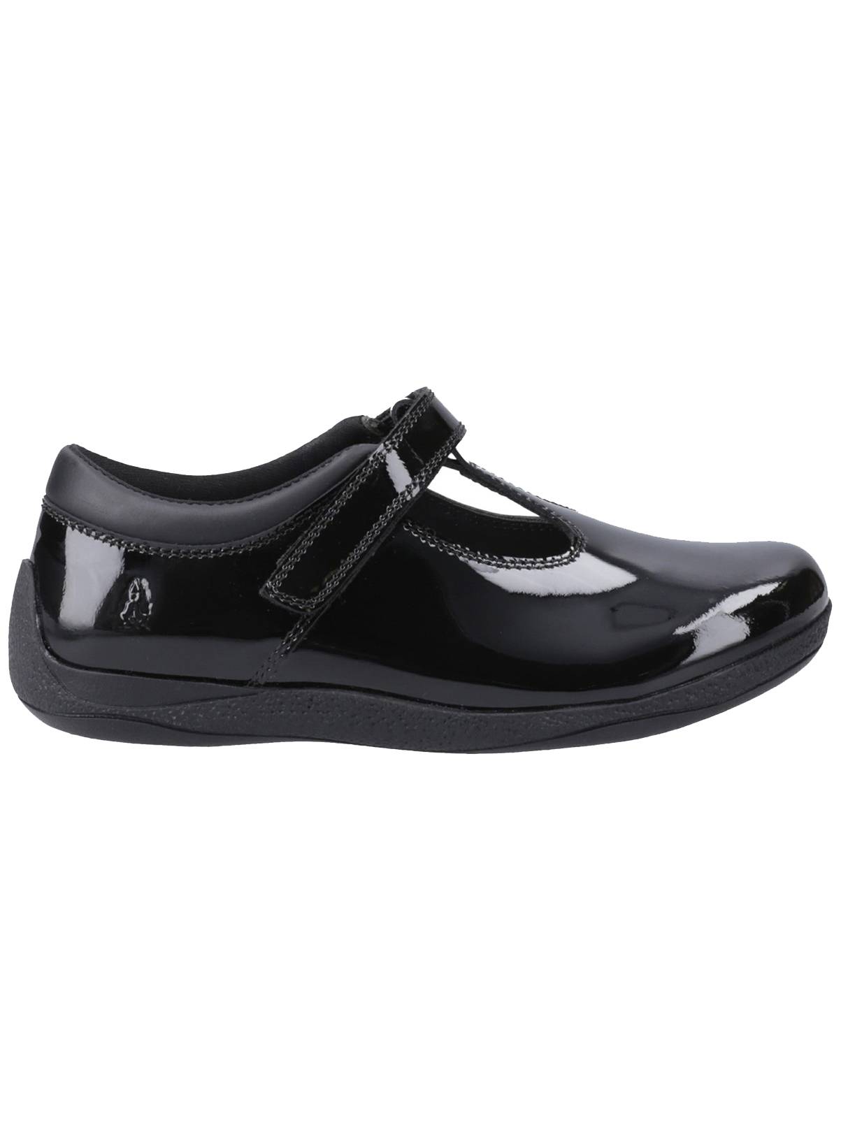 HUSH PUPPIES Caitlin T Bar Patent Leather School Shoes 6 - Image 4