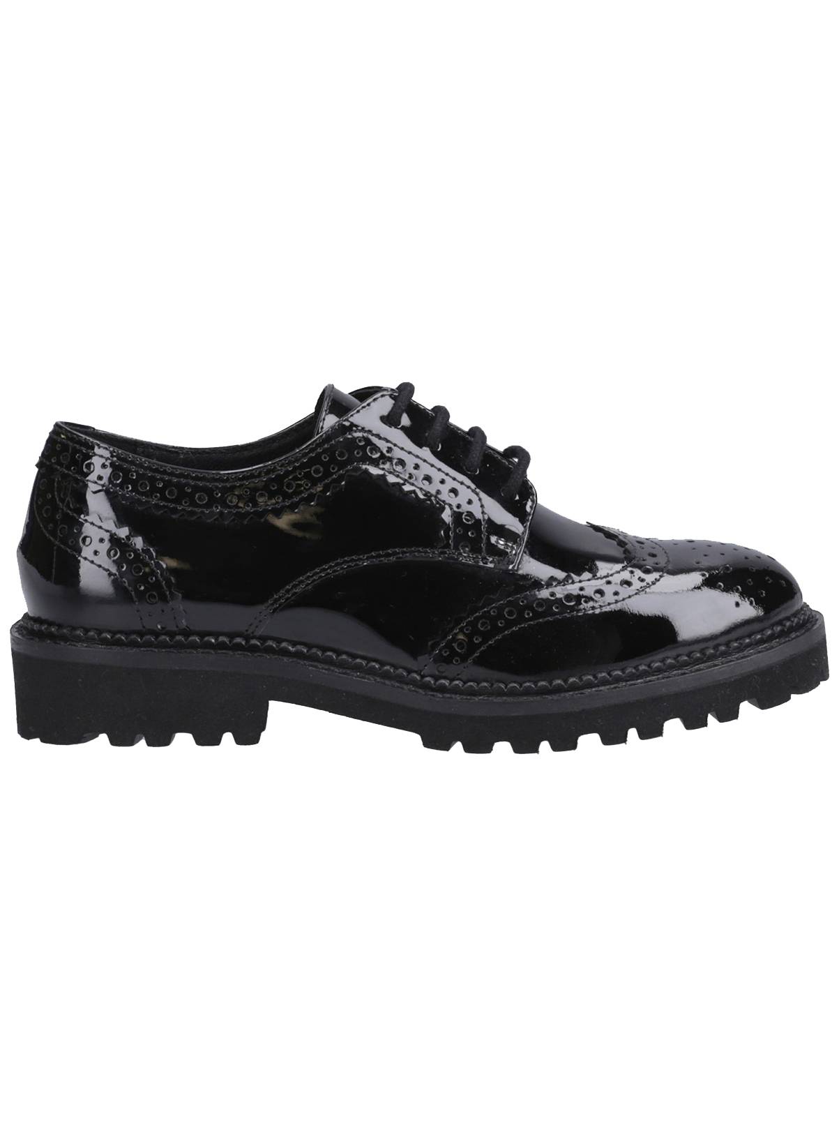 HUSH PUPPIES Gabi Lace Up Patent Leather Senior School Shoes 3 - Image 4