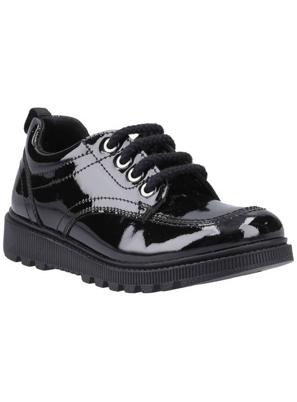 HUSH PUPPIES Keeley Lace Up Patent Snr 4