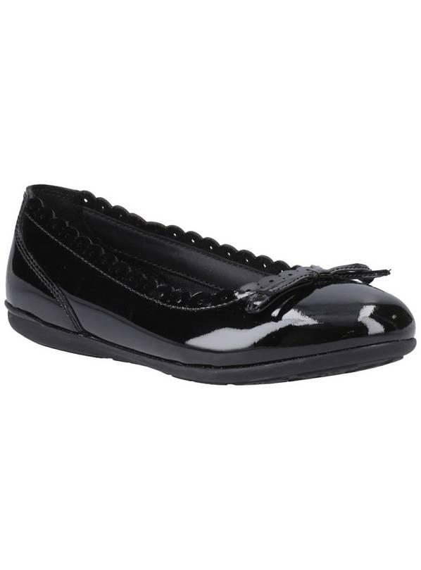HUSH PUPPIES Lillie Ballerina Patent School Shoes 3