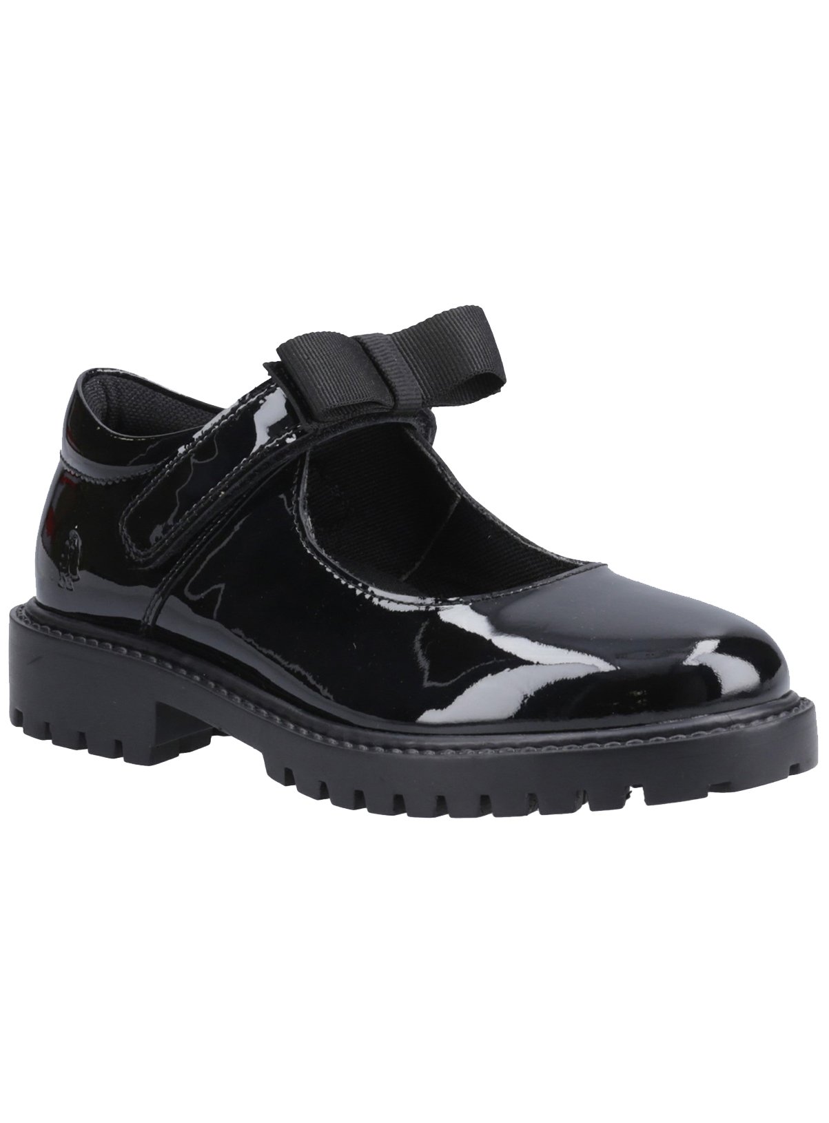 HUSH PUPPIES Astrid Bow Patent Leather Senior School Shoes 3 - Image 1 thumbnail