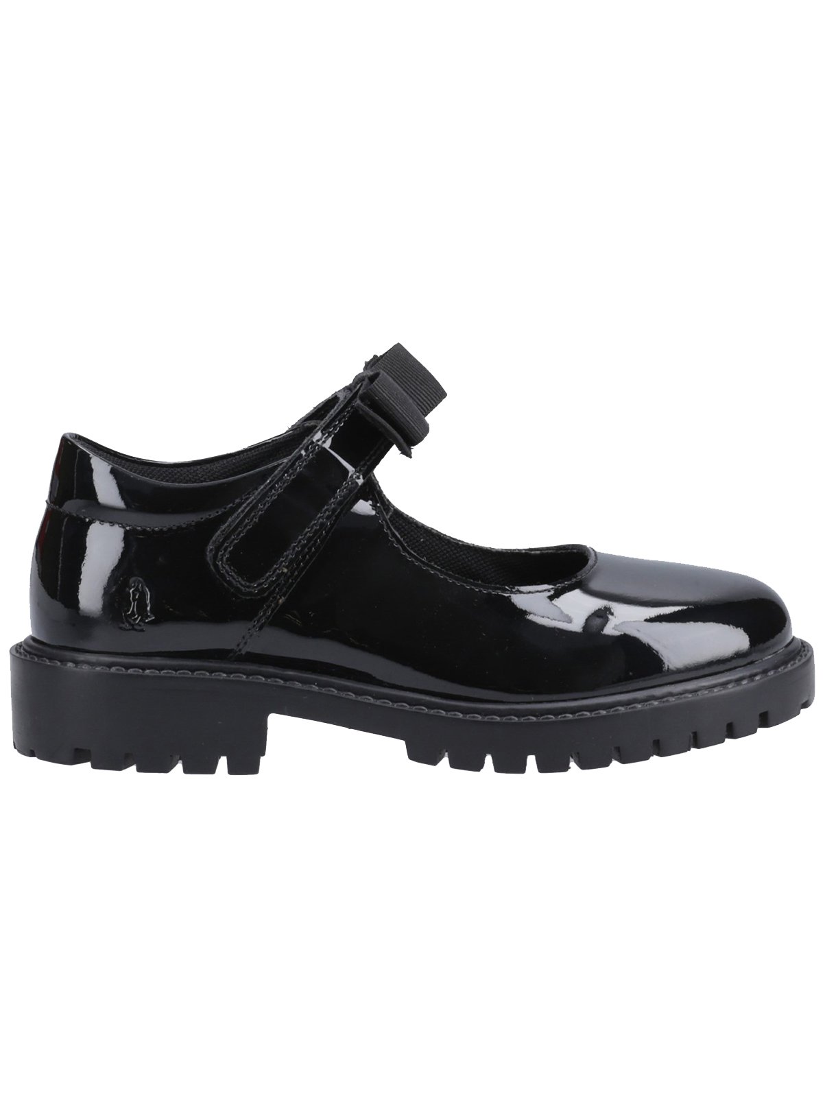 HUSH PUPPIES Astrid Bow Patent Leather Senior School Shoes 3 - Image 4 thumbnail