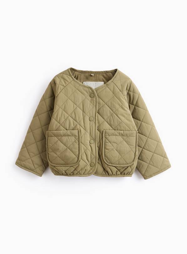 Green Quilted Jacket 3-6 months