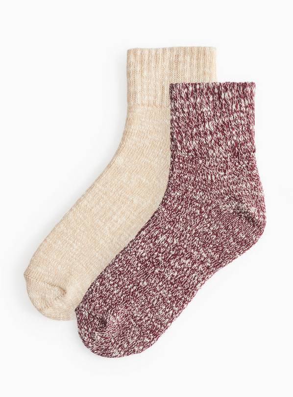 Cropped Boot Socks 2 Pack  4-8