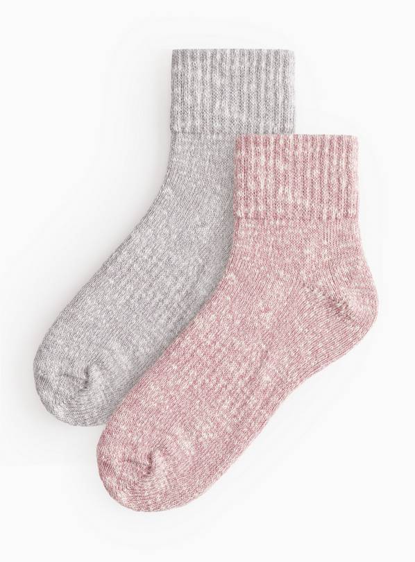 Cropped Boot Socks 2 Pack 4-8