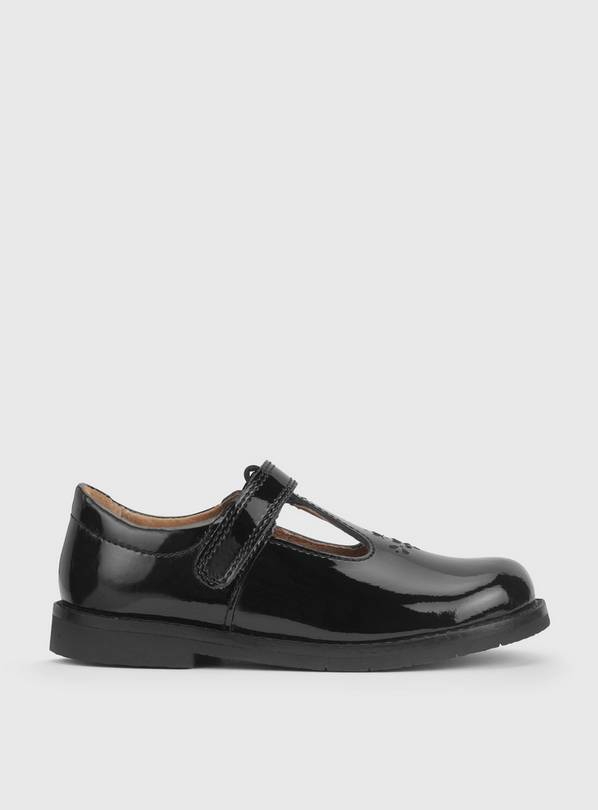 START-RITE Luxe Black Patent School Shoes 12 Infant