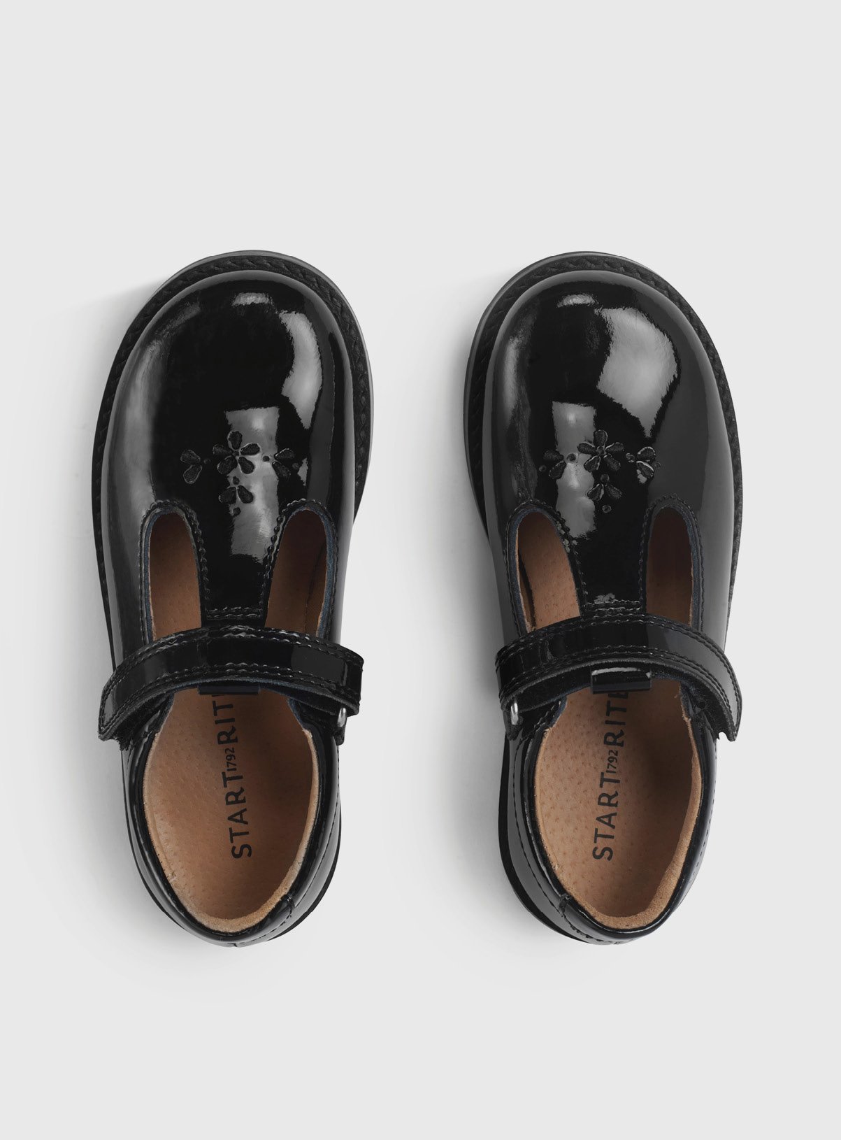 START-RITE Luxe Black Patent Leather School Shoes 10 Infant - Image 2 thumbnail
