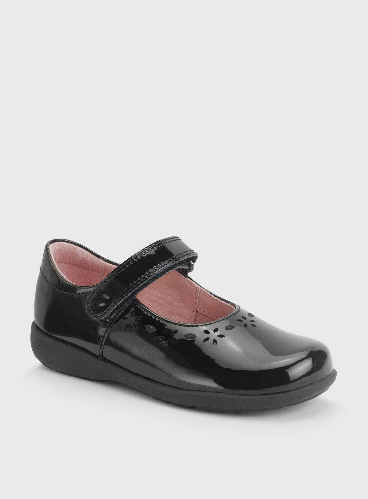 START-RITE Emily Black Patent Leather School Shoes 13 Infant - Image 3