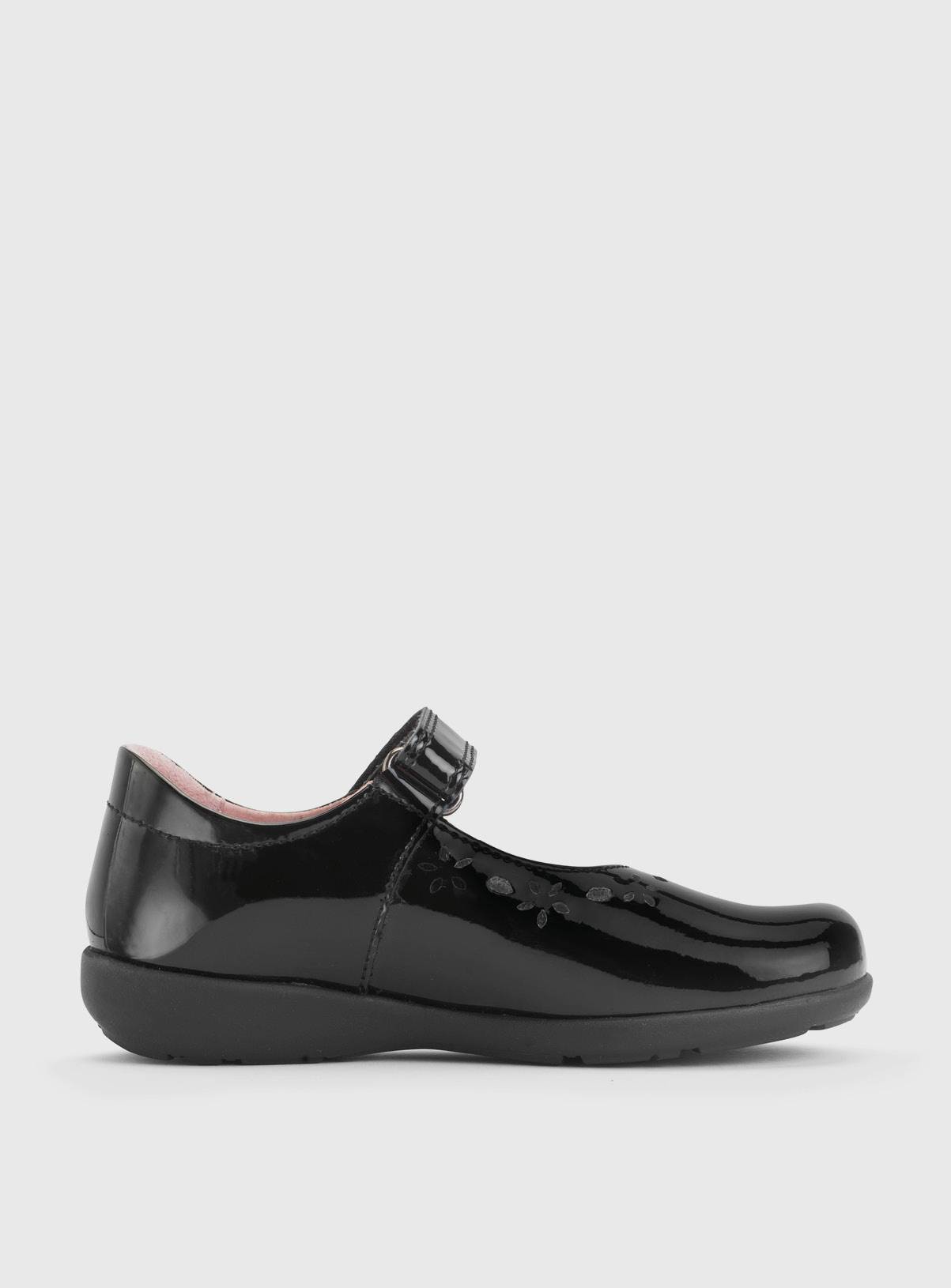 START-RITE Emily Black Patent Leather School Shoes 13 Infant - Image 4