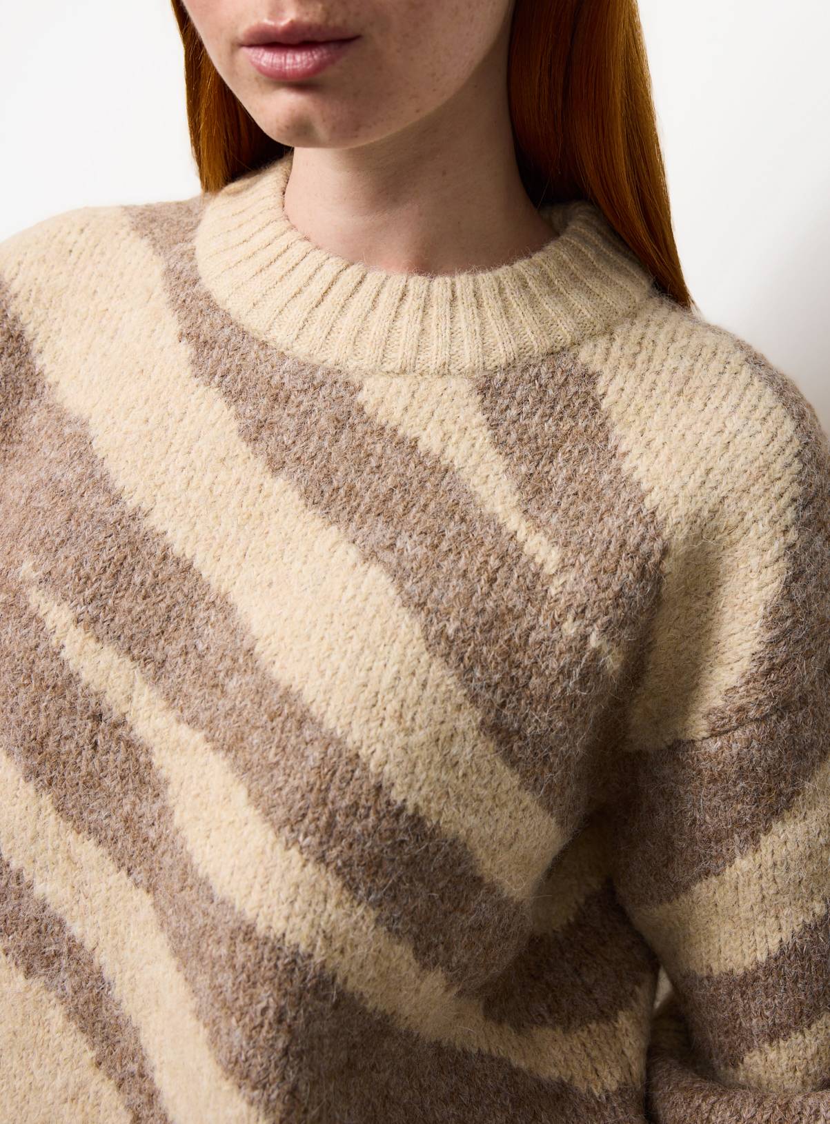 Zebra Knit Boxy Jumper XL - Image 2