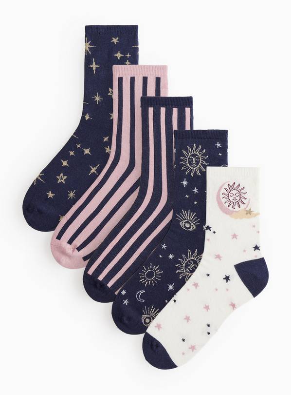 Celestial Socks 5 Pack 4-8