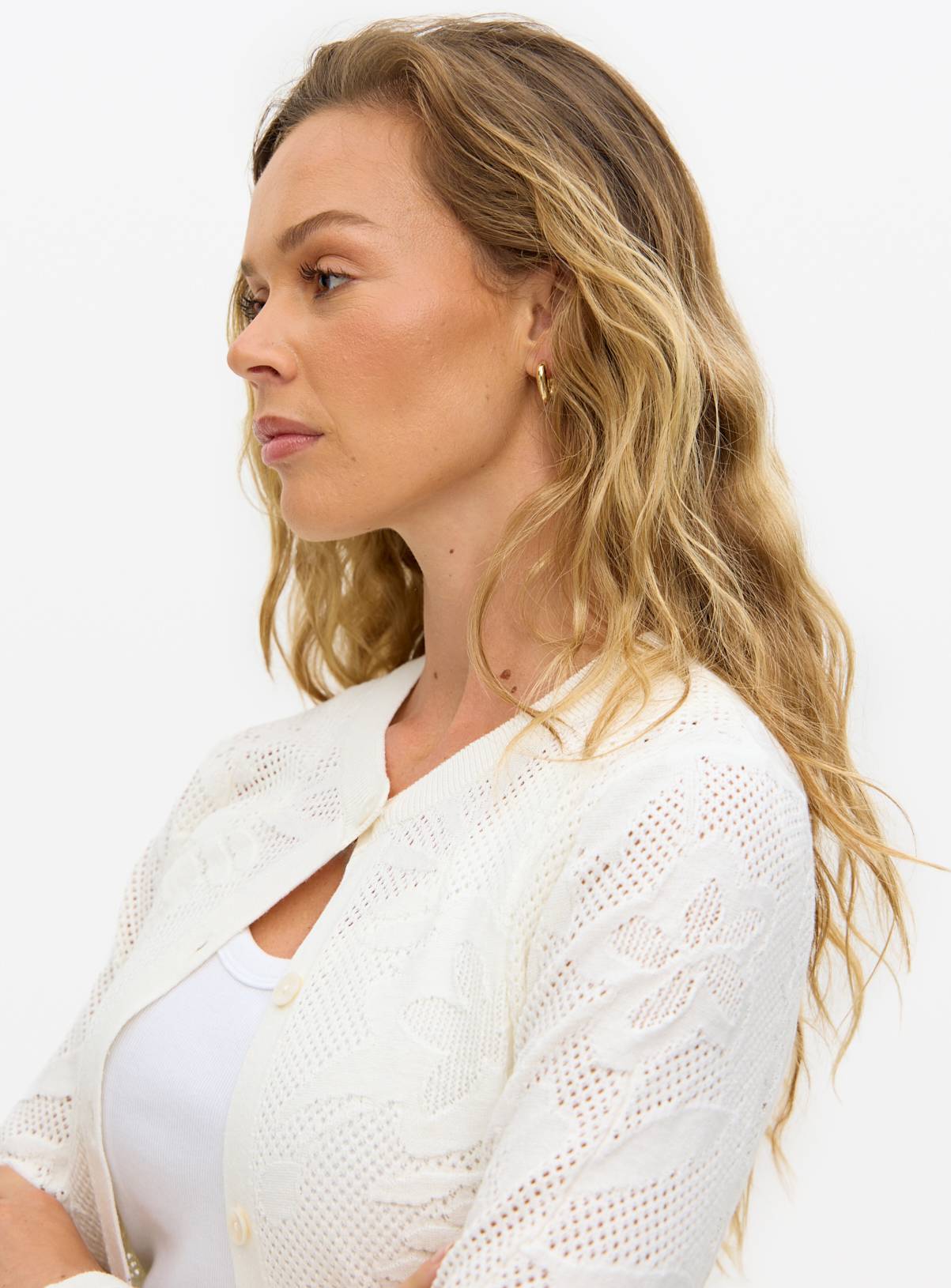 Leaf Burnout Embroidered Cardigan 14 - Image 3