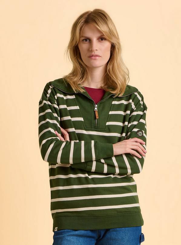 BRAKEBURN Charmouth Quarter Zip Sweatshirt 20