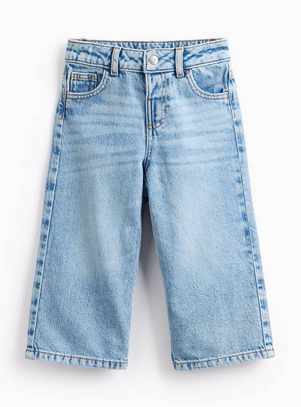 Light Blue Rinse Wide Leg Denim Jeans 5-6 years