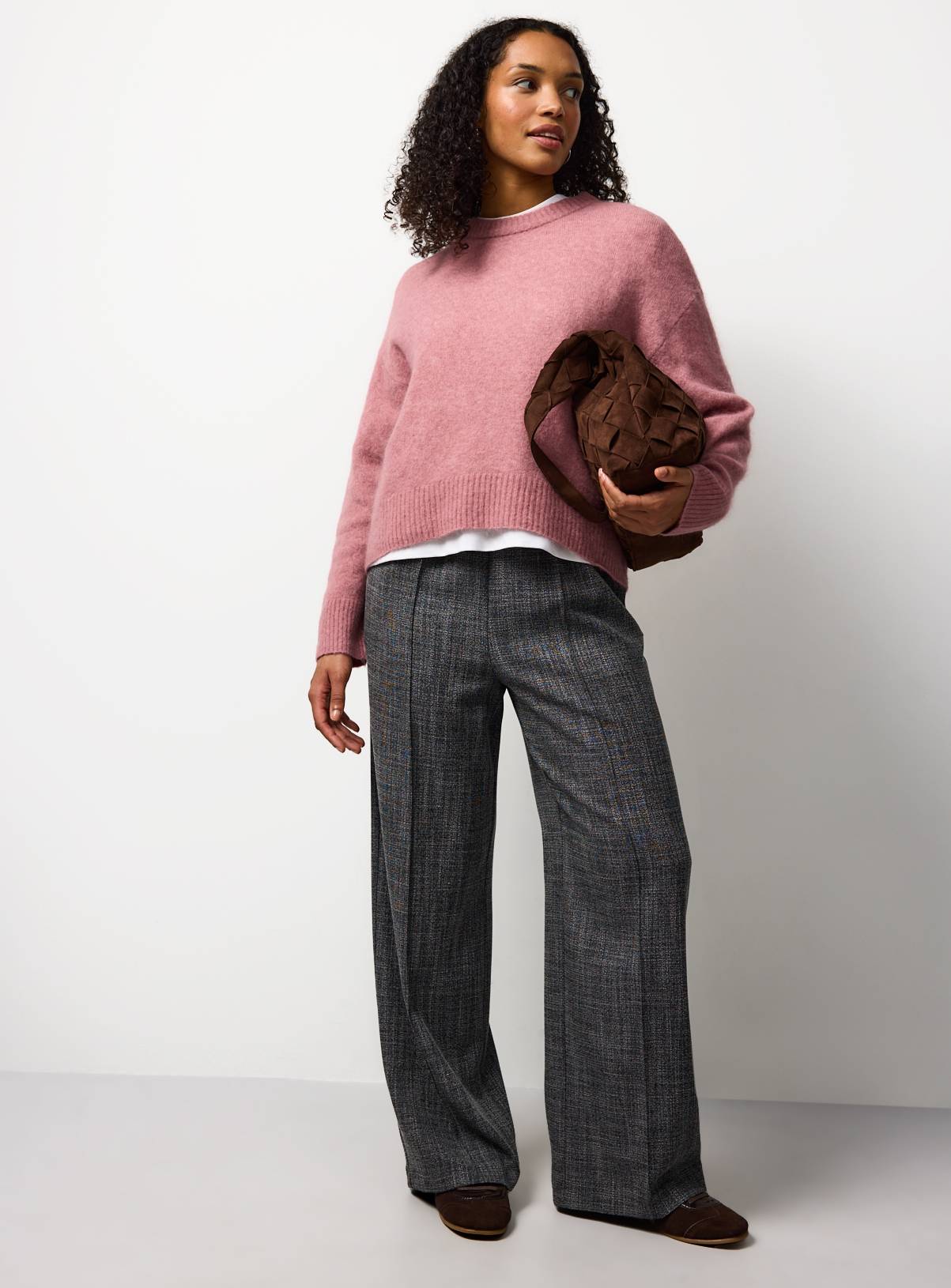 Alpaca Relaxed Crew Neck Jumper XL - Image 1