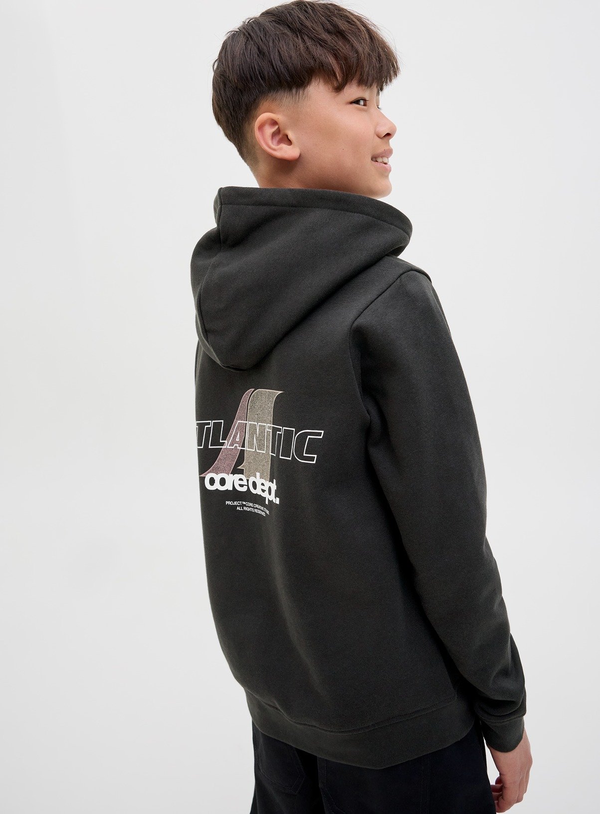 JACK & JONES JUNIOR Cotier Print Sweat Hoodie 12 years - Image 3 thumbnail