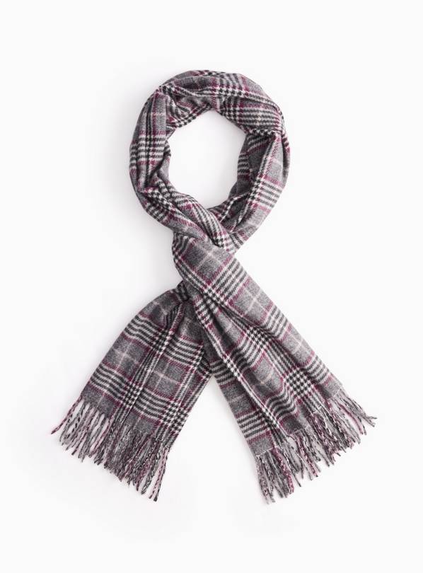 Check Mid Weight Heritage scarf One Size