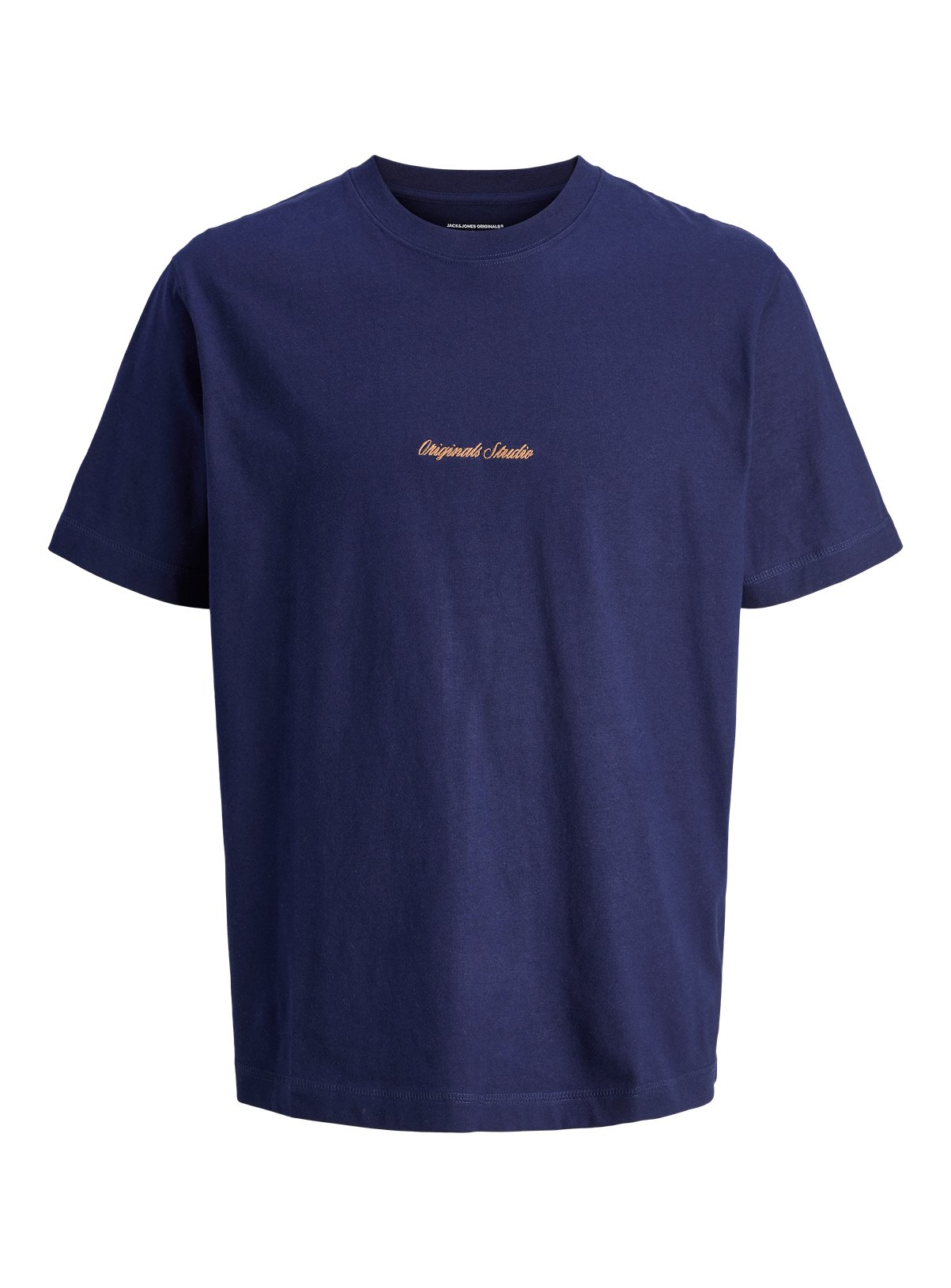 Blue JACK & JONES JUNIOR Morrebro Emb T-Shirt Dark Blue - Jack and Jones Junior by Sainsbury's