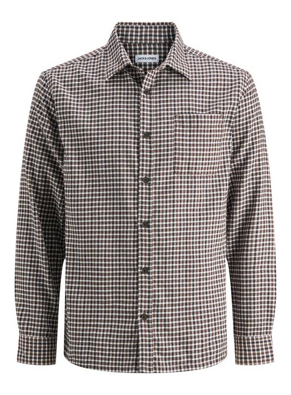 JACK &JONES JUNIOR James Mini Check Long Sleeve Shirt 16 years
