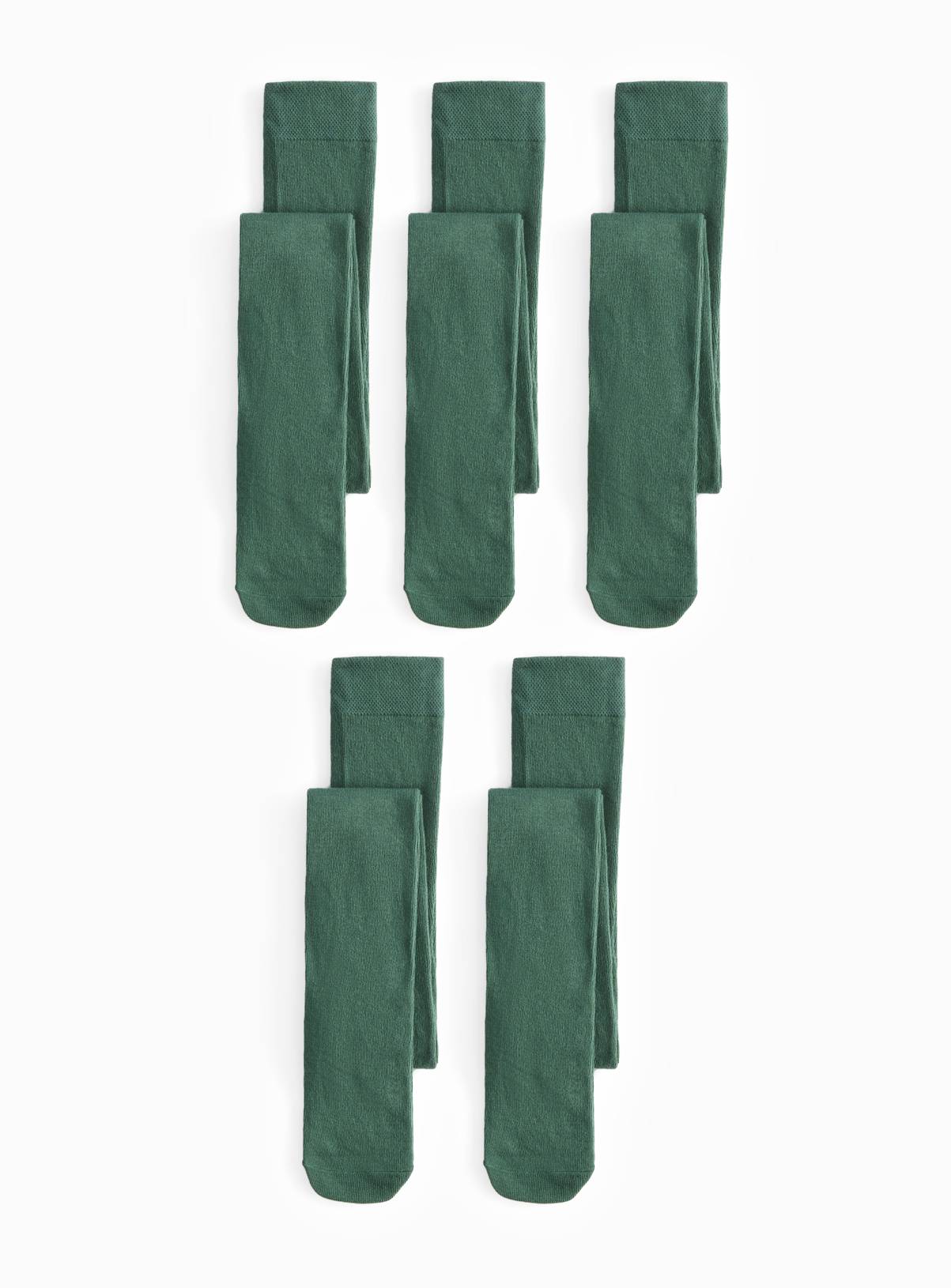 Green Tights 5 Pack 2-3 years - Image 1