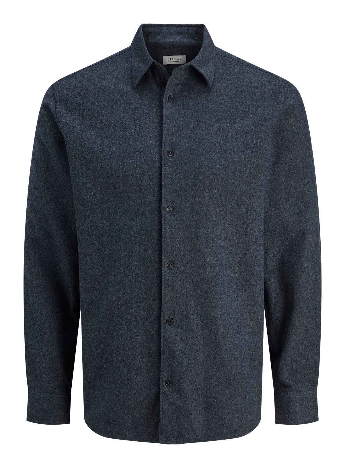 Men's Blue JJ REBEL Ike Melange Long Sleeved Shirt