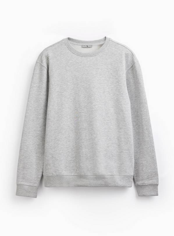 Grey Crew Neck Sweatshirt M