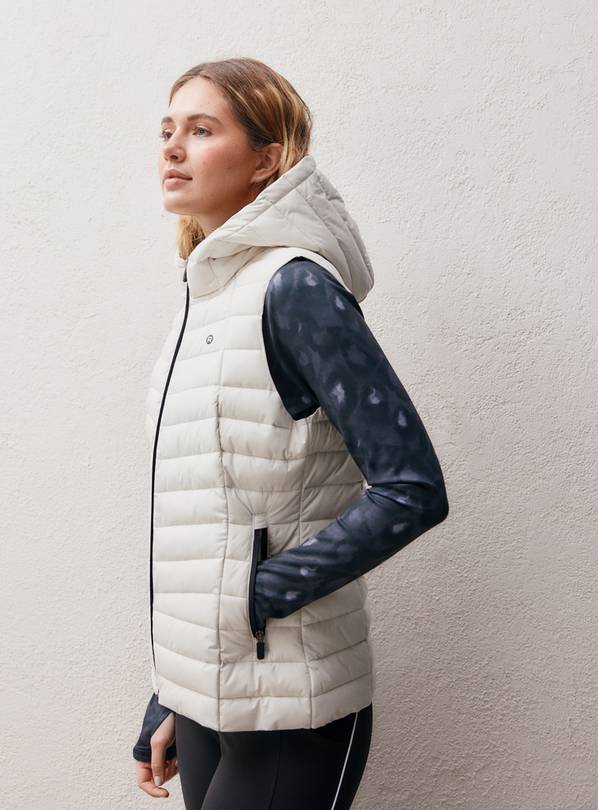 REAKTIV Cream Hooded Gilet L