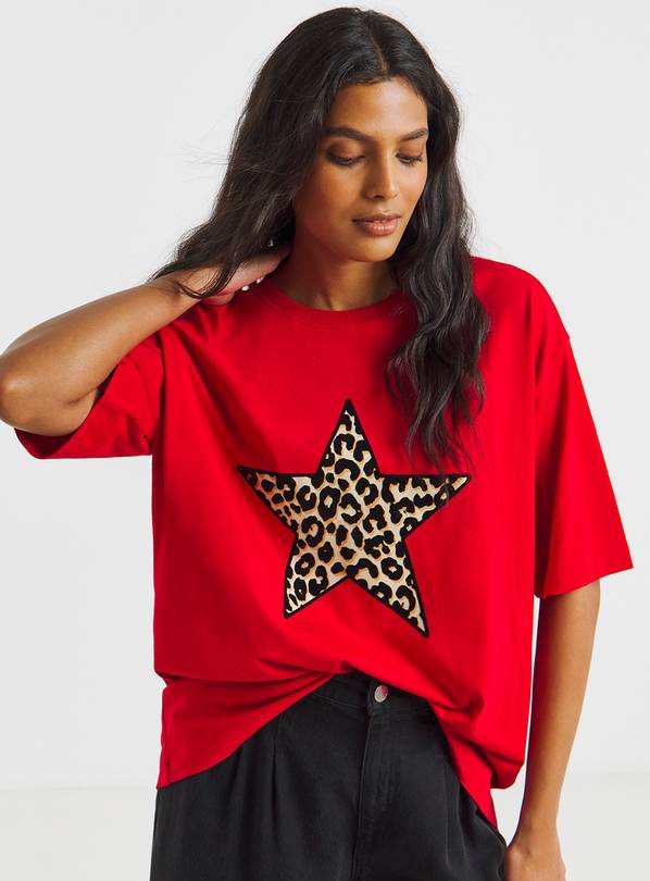 SIMPLY BE New York Oversized Graphic Star T Shirt 28