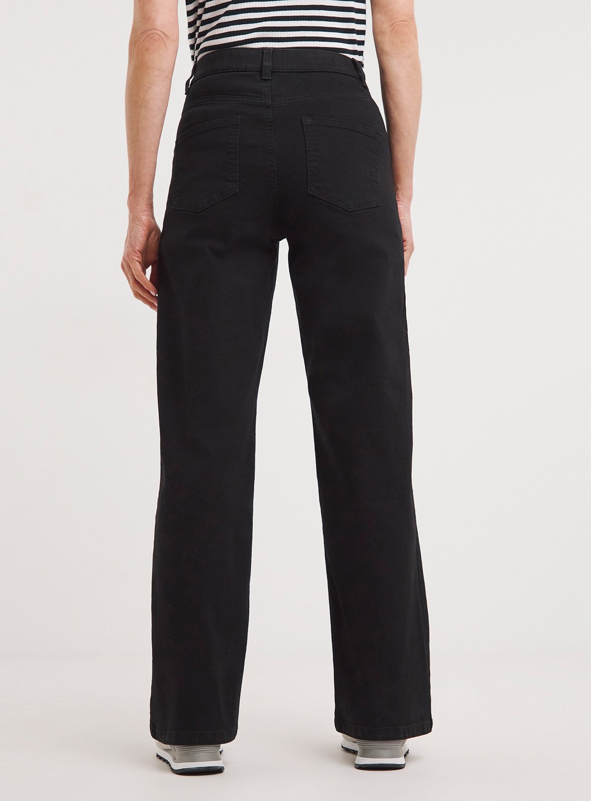 JD WILLIAMS 24/7 Wide Leg Jean Washed Black 28S - Image 2 thumbnail