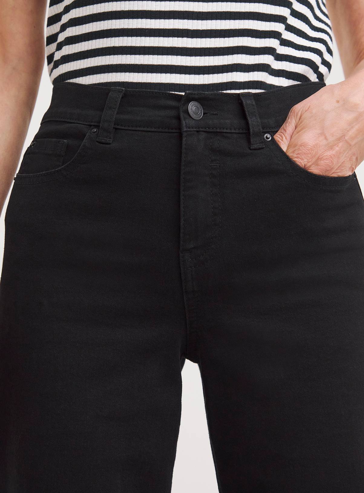 JD WILLIAMS 24/7 Wide Leg Jean Washed Black 28S - Image 4