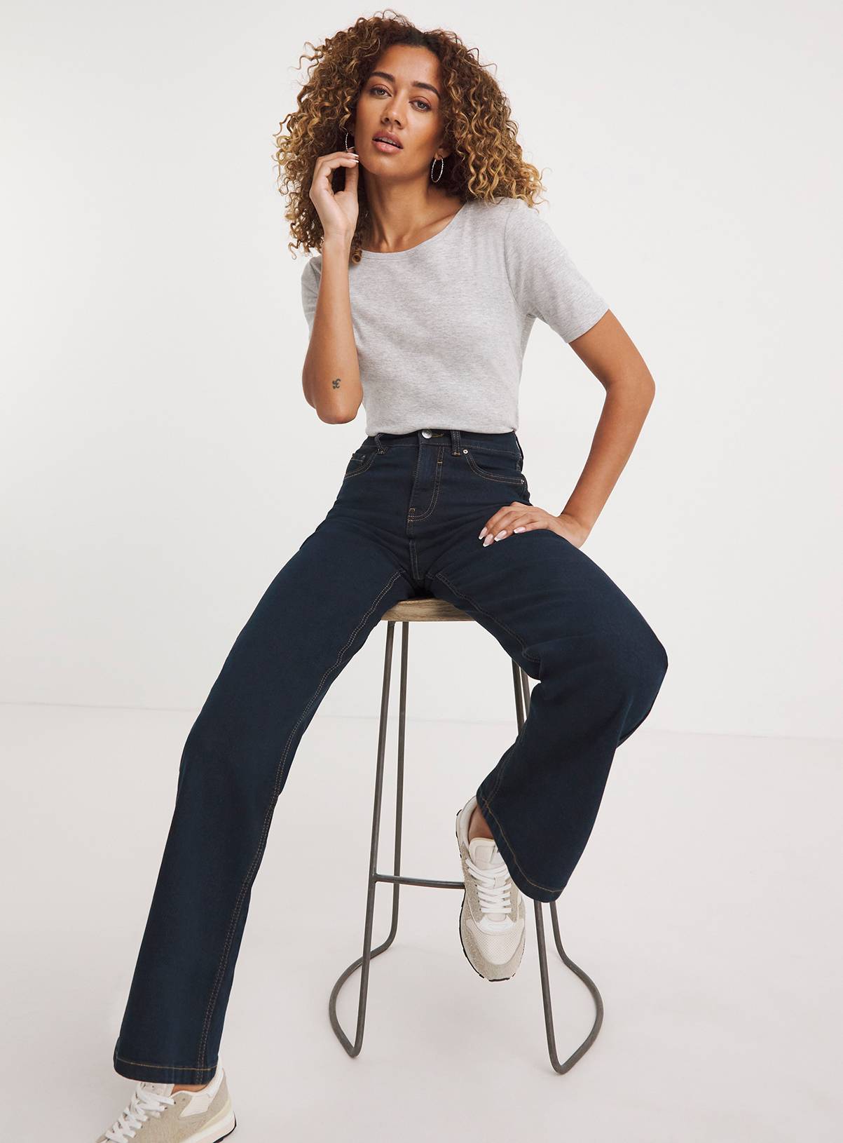 JD WILLIAMS 24/7 Wide Leg Jean Indigo 8R - Image 3