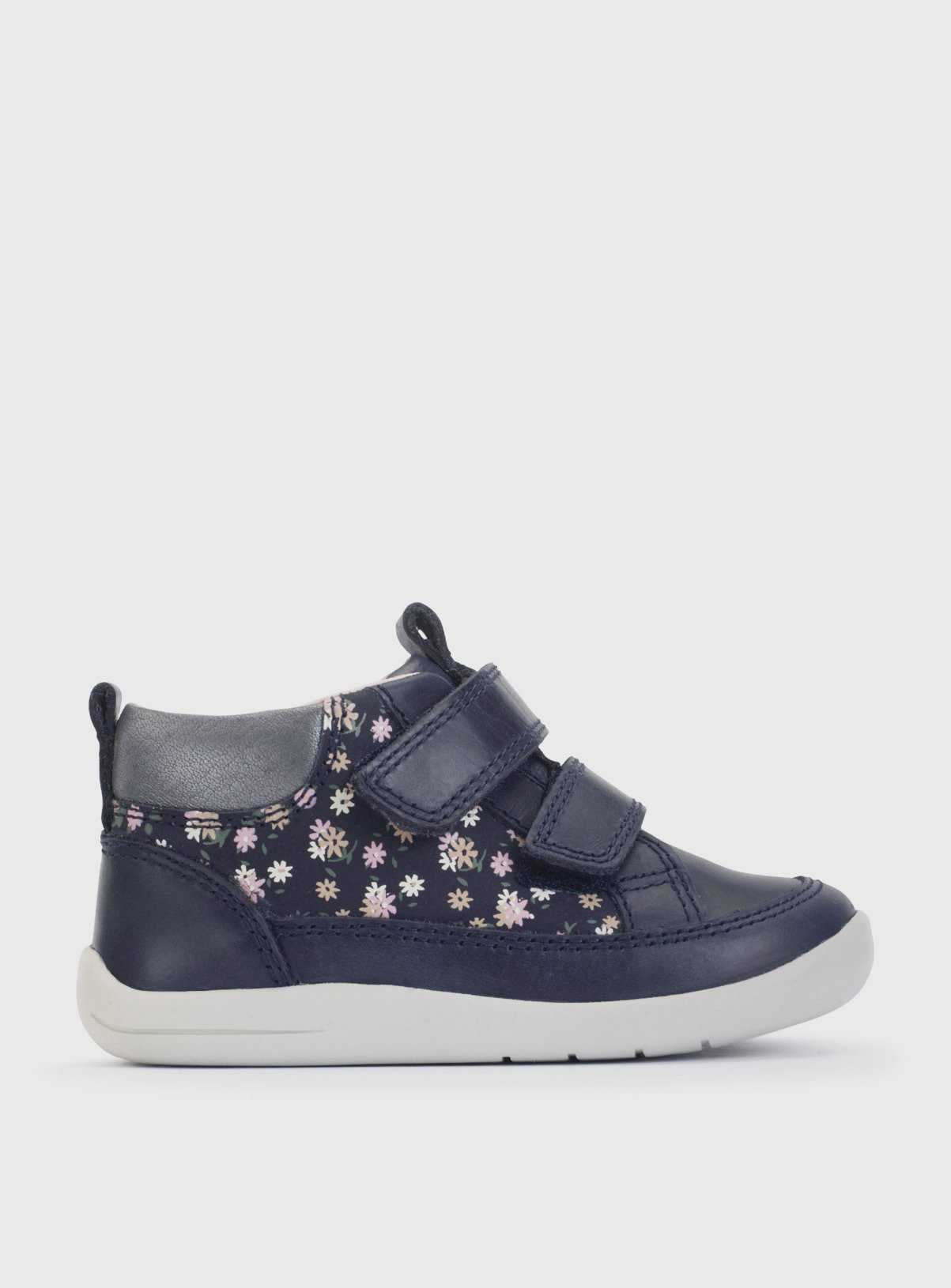 START-RITE Rove Navy Leather Floral Boot 6.5 Infant