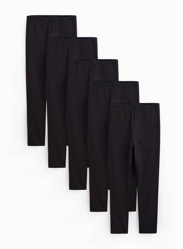 Black Leggings 5 Pack 5 years