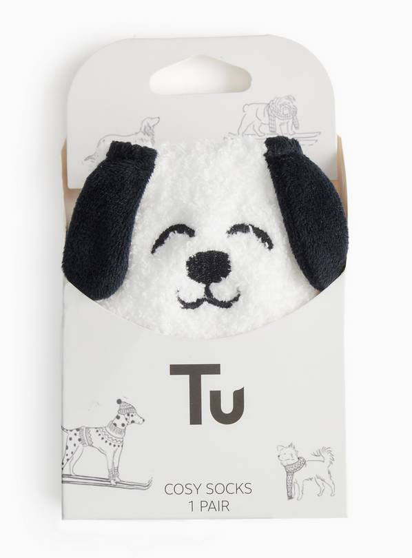 totes® Dog Sock In A Box Slipper Socks 4-8