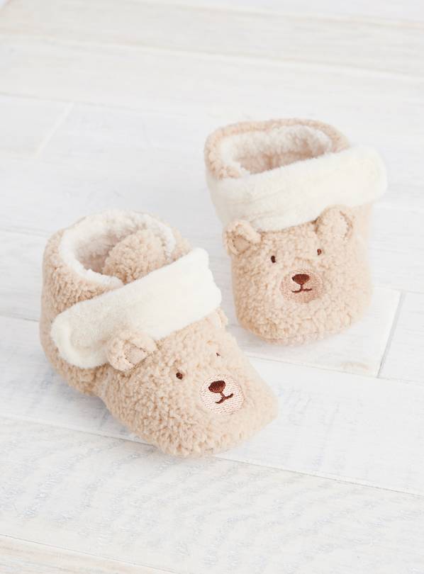 Unisex Bear Slippers Up to 3 mths