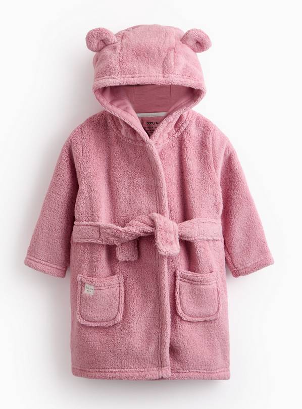 Pink Towelling Bathrobe 18-24 months