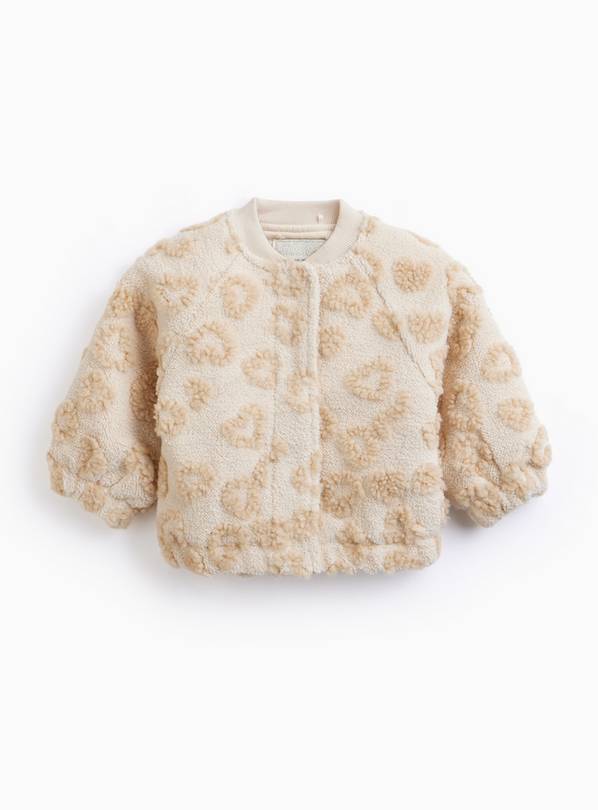 Cream Animal Bomber Jacket Up to 3 mths