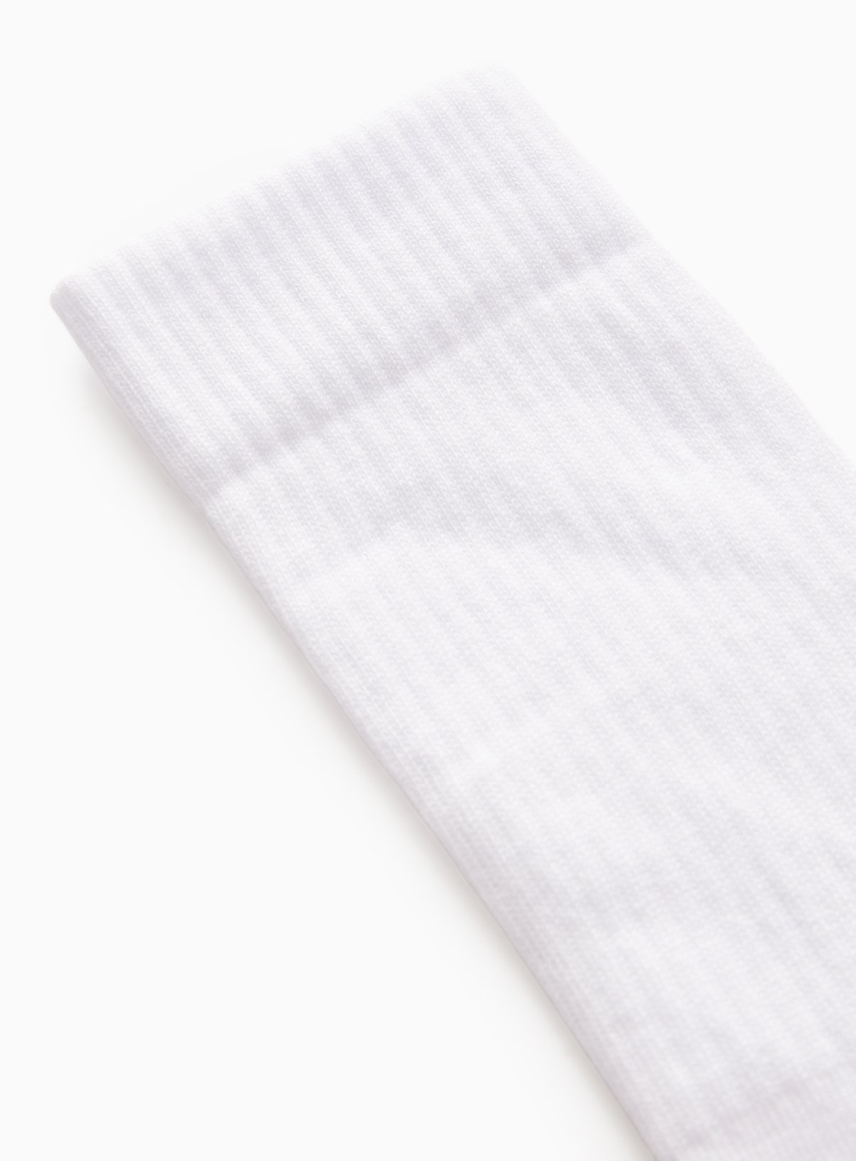 White Sports Ribbed Ankle Socks 6-8.5 - Image 2 thumbnail
