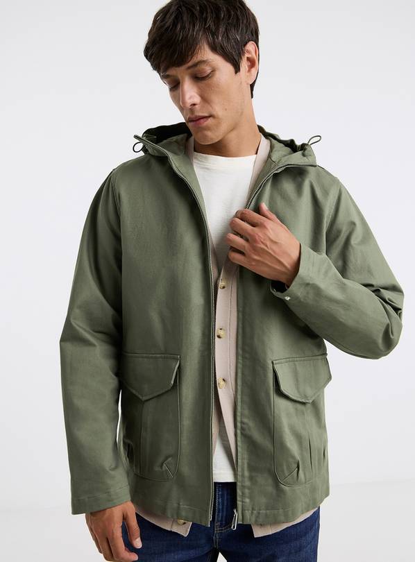 JACAMO Cotton Peached Hooded Jacket M